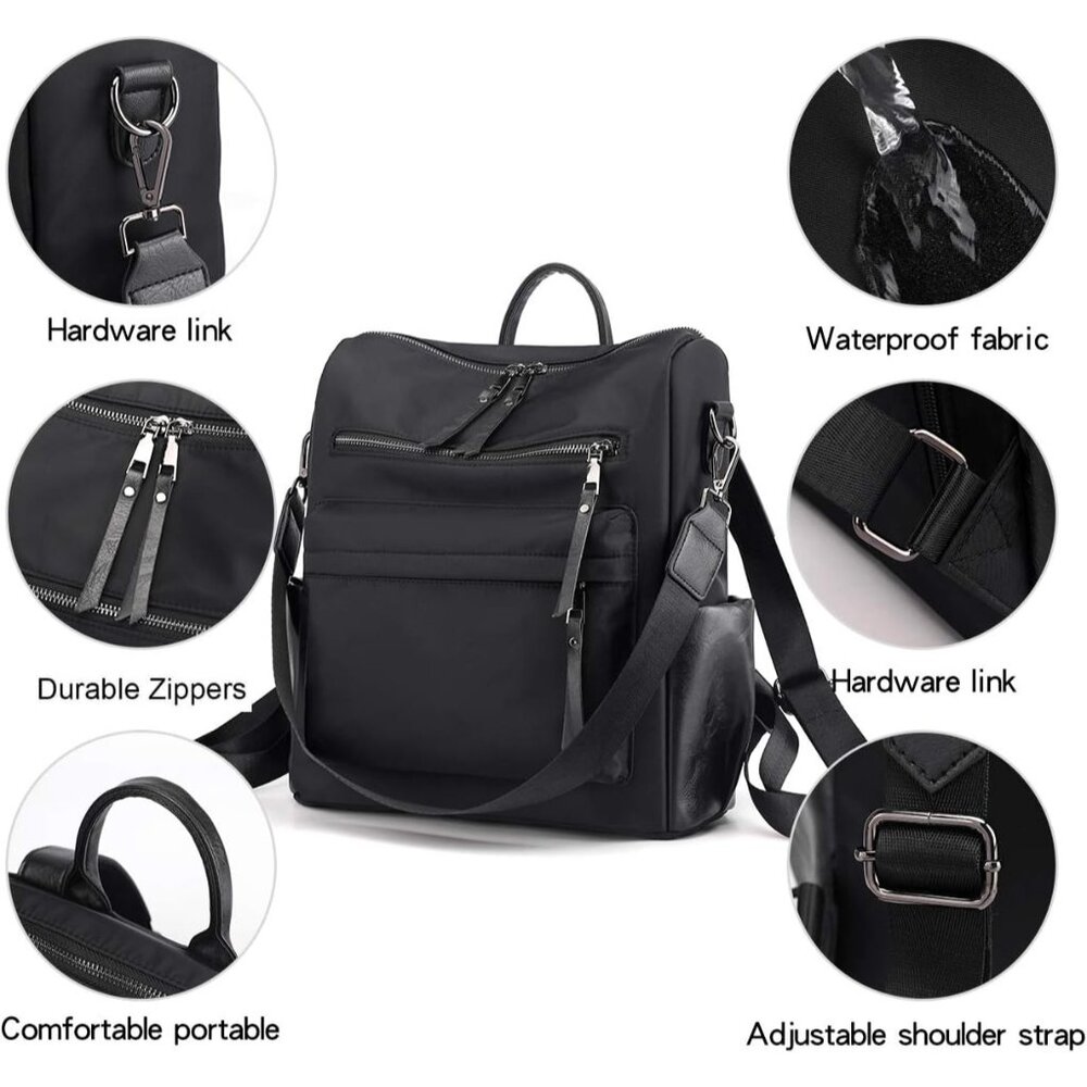 Practical Women's Convertible Backpack Handbag - … - image 6